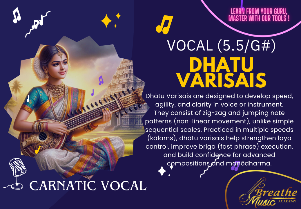 VOCAL (5.5/G#) - Level 03 - Dhatu Varisais